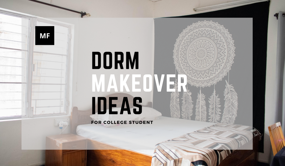 Dorm Makerover , Dorm decor , Dorm makeover ideas , dream catcher tapestry, mensfluent